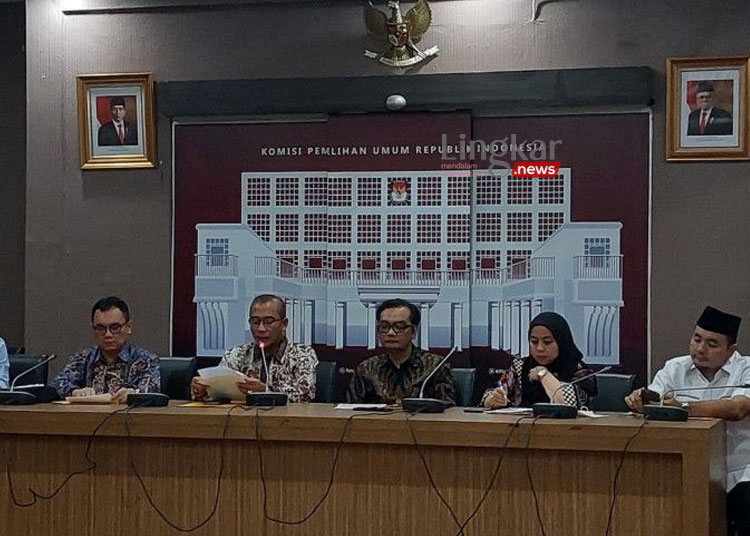 Ilustrasi konferensi pers KPU RI di Jakarta, Senin (30/05). (Ant/Lingkar.news)