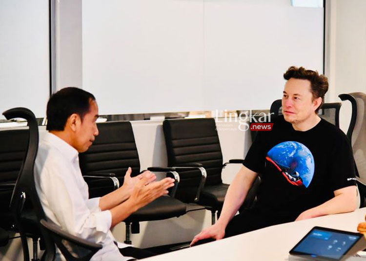 Jokowi bertemu Elon Musk di Space X, ini Poinnya