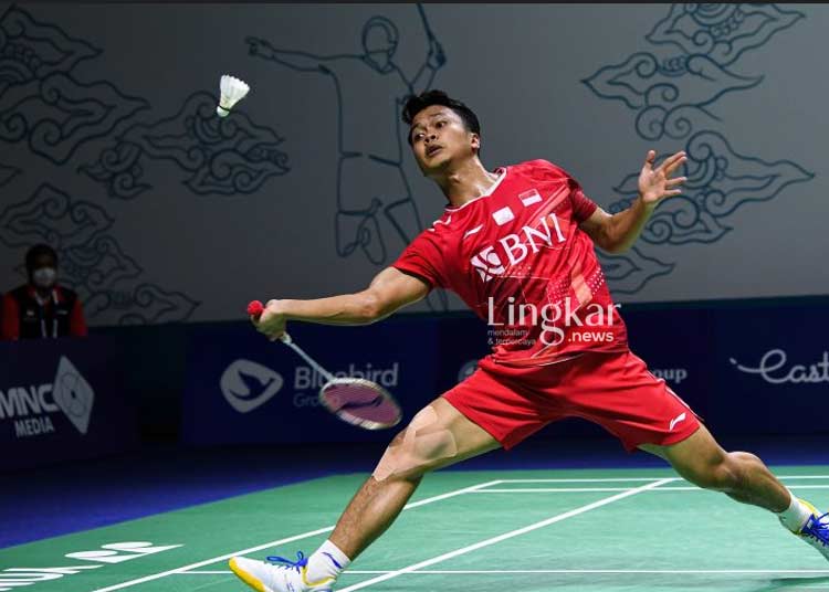 Atlet Bulutangkis Indonesia, Anthony Sinisuka Ginting. (Ant/Lingkar.news)