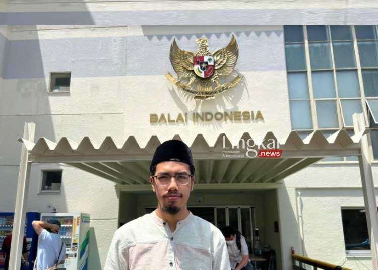Penanggung Jawab Idul Adha Keluarga Masyarakat Islam Indonesia (KMII) Jepang, Muhammad Alif. (Ant/Lingkar.news)