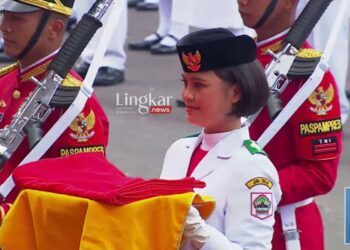 I Dewa Ayu Firsty Meita Dewanggi (Tangkapan layat Youtube Sekretariat Presiden/Lingkar.news)