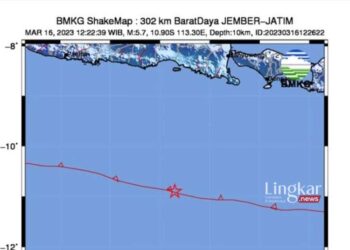 Jember Diguncang Gempa, BMKG: Tidak Berpotensi Tsunami