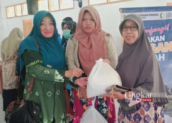 Ringankan Beban Ekonomi Warga, Ketua PKK Dukuhseti Borong Sembako