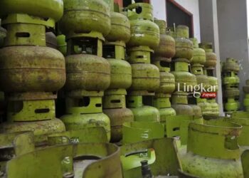 POTRET: Stok gas LPG 3 kg. (Istimewa/Lingkar.news)
