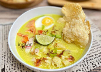 TERSAJI: Soto ayam santan. (Instagram @ debbie_ariesthea/Lingkar.news)