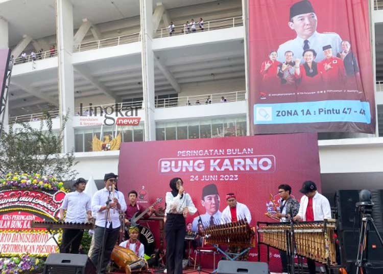 PERTUNJUKAN SENI: Pertunjukan seni dan budaya awali Puncak Bulan Bung Karno 2023 di Gelora Bung Karno, Jakarta pada Sabtu, 24 Juni 2023. (Istimewa/Lingkar.news)