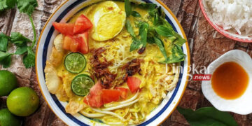 TERSAJI: Soto ayam kuah kuning. (Instagram @princess_yelly_lee/Lingkar.news)