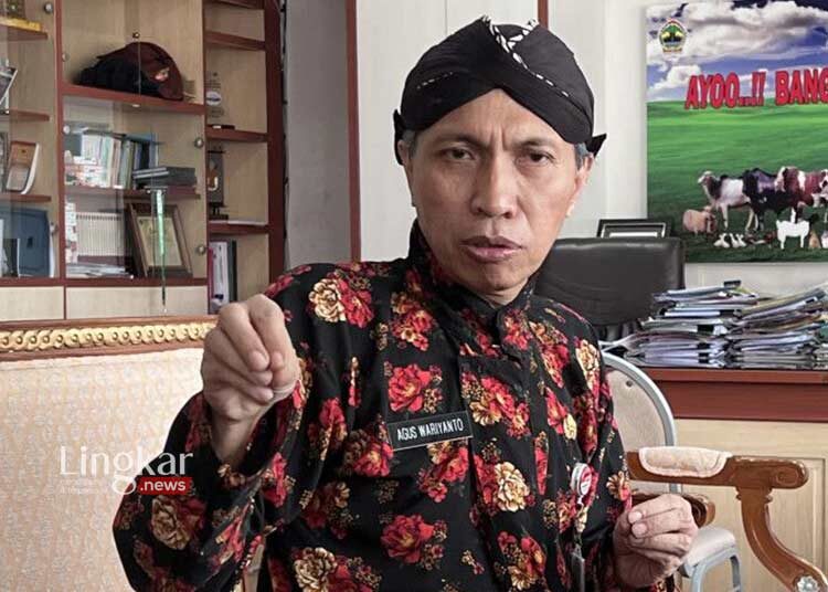 BERI KETERANGAN: Kepala Dinas Peternakan dan Kesehatan Hewan Provinsi Jawa Tengah, Agus Wariyanto saat memberikan keterangan. (Istimewa/Lingkar.news)