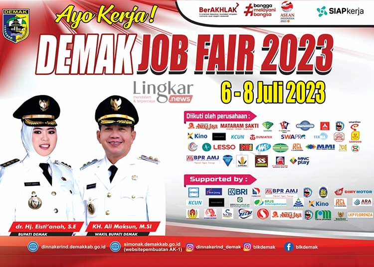 Dinnakerind Demak Gelar Job Fair Diikuti 33 Perusahaan, Ini Daftarnya