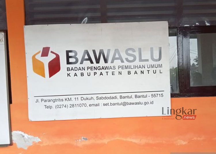 Kantor Badan Pengawas Pemilu (Bawaslu) Kabupaten Bantul, Daerah Istimewa Yogyakarta. (Antara/Lingkar.news)