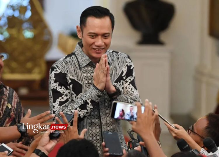 Ketua Umum Partai Demokrat Agus Harimurti Yudhoyono (AHY) di Istana Merdeka, Jakarta pada Kamis, 2 Mei 2019. (Antara/Lingkar.news)