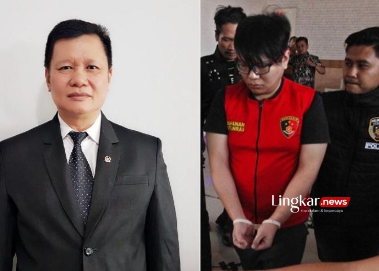 Anggota DPR RI Fraksi PKB Edward Tannur (kiri) dan anaknya yang terlibat dugaan kasus penganiayaan hingga tewas, Gregorius Ronald Tannur (kanan). (Antara/Lingkar.news)