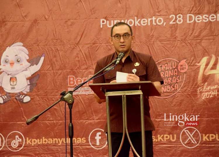 BERI SAMBUTAN: Penjabat Bupati Banyumas, Hanung C Saputro. (Antara/Lingkar.news)