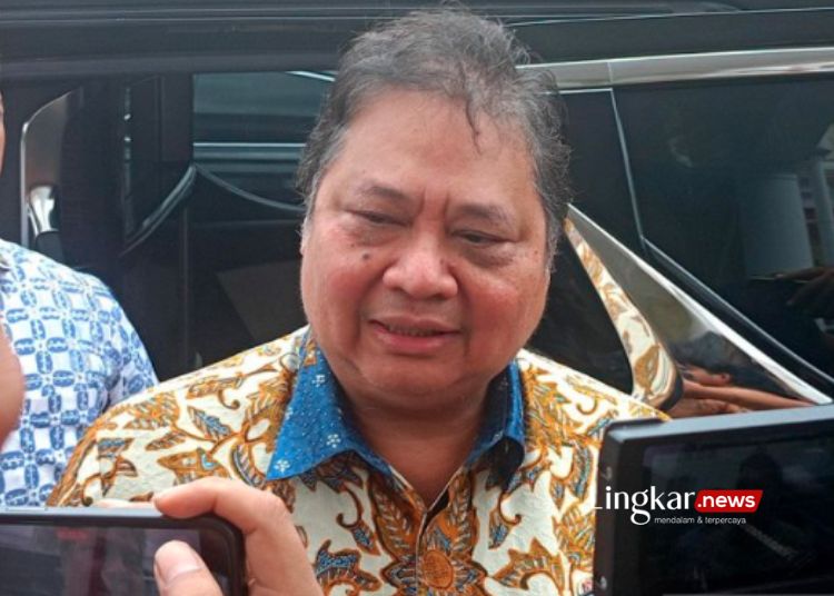 Ketua Umum Partai Golkar sekaligus Menko Perekonomian Airlangga Hartarto di Jakarta, Senin, 26 Februari 2024. (Antara/Lingkar.news)