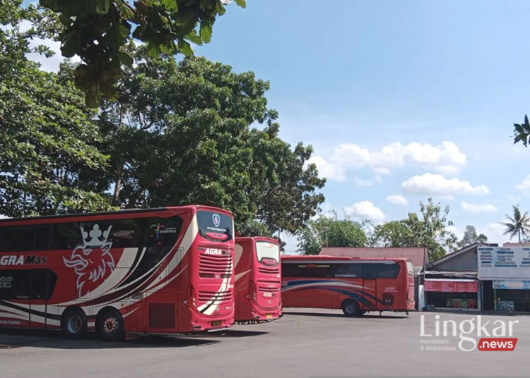 Suasana di Terminal Jombor, Kabupaten Sleman, Daerah Istimewa Yogyakarta. (Antara/Lingkar.news)