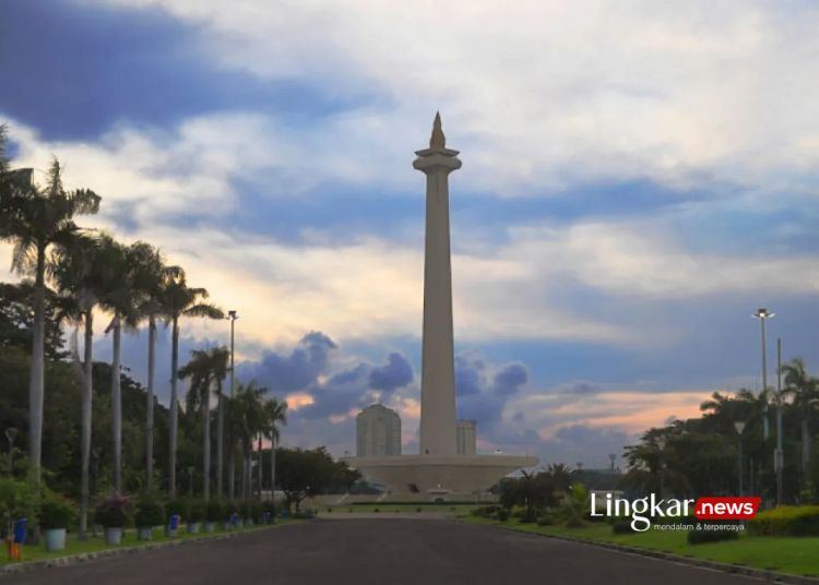 POTRET: Kawasan Monumen Nasional (Monas) di Jakarta. (Antara/Lingkar.news)