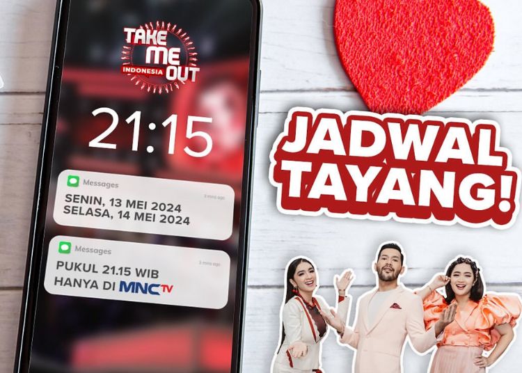 POSTER: Poster program Take Me Out Indonesia yang tayang di MNCTV setiap Jumat – Selasa, pukul 21.15 WIB. (MNCTV/Lingkar.news)