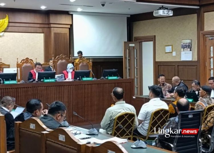 SIDANG: Sidang pemeriksaan saksi kasus gratifikasi dan pemerasan lingkungan Kementan di Pengadilan Tipikor Jakarta, Senin, 13 Mei 2024. (Antara/Lingkar.news)