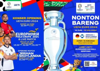 POSTER: Poster tayangan pertandingan sepak bola piala Euro 2024. (RCTI/Lingkar.news)
