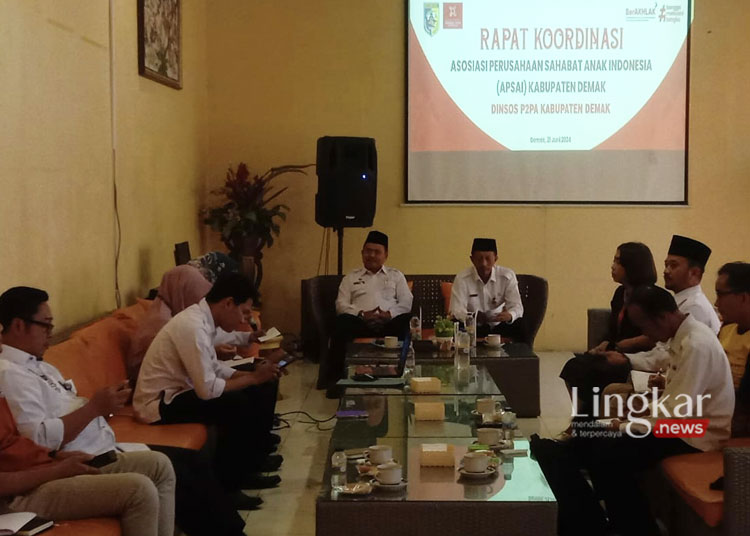 Suasana Rakor Asosiasi Perusahaan Sahabat Anak Indonesia Kabupaten Layak Anak 2024, belum lama ini. (M. Burhanuddin Aslam/Lingkar.news)