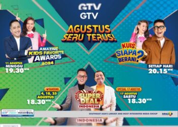 POSTER: Poster program GTV Agustus seru terus. (MNC Group/Lingkar.news)