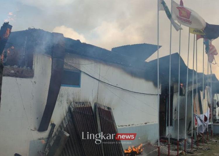 Kantor KPU Papua Pegunungan Dibakar, Polisi Amankan 81 Terduga Pelaku