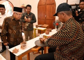 Wapres Ma’ruf Amin Harapkan Regenerasi Industri Kreatif Gerabah Kasongan
