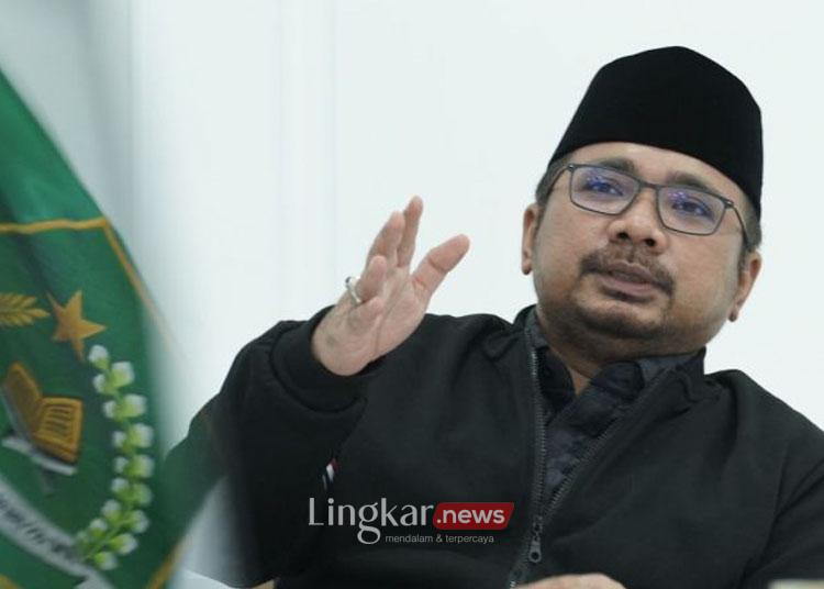 Politisi Partai Kebangkitan Bangsa (PKB) yang juga Menteri Agama, Yaqut Cholil Qoumas. (ANTARA/HO-Kemenag)