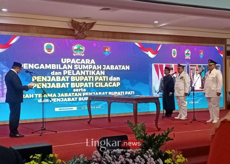 Pemprov Jateng Lantik Penjabat Bupati Pati dan Cilacap