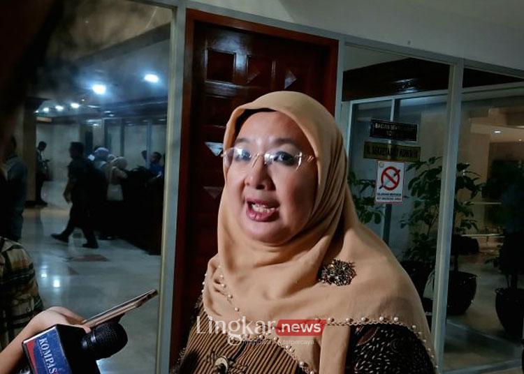Pelaksana Tugas Kepala Biro Komunikasi dan Pelayanan Publik Kementerian Kesehatan (Kemenkes) Siti Nadia Tarmizi saat ditemui di Gedung DPR RI Jakarta, pada Selasa (3/9/2024). ANTARA/Lintang Budiyanti Prameswari.