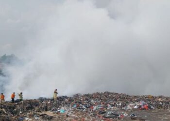 TPSA Begundung Cilegon Terbakar Lagi, Warga Belum Mau Dievakuasi