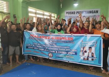 Paguyuban PKL Rembang Siap Dukung Pemenangan Vivit-Umam