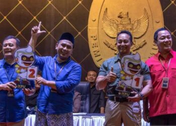 Taj Yasin dan Hendi Respons Hasil Hitung Cepat Pilgub Jateng