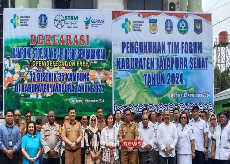 Dinkes Jayapura Pastikan 35 Kampung Bebas dari Perilaku BAB Sembarangan