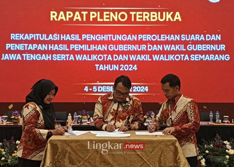 KPU Semarang Tetapkan Agustin-Iswar Menang Pilkada dengan Raih 57,24 Persen