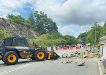 Longsor di Jayapura, Jalan Ring Road Hamad-Skyline Ditutup