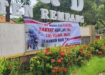 Aksi Damai, Ormas di Rembang Dukung UU TNI