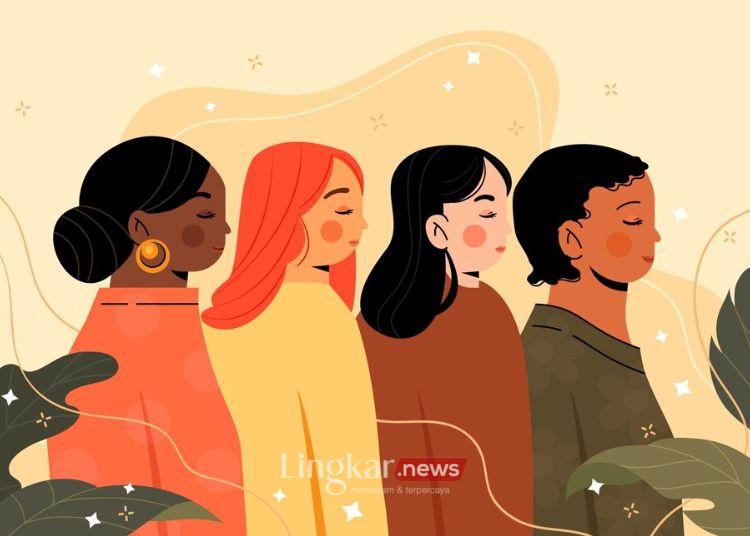 ILUSTRASI: Ilustrasi beberapa sosok perempuan. (Freepik/Lingkar.news)