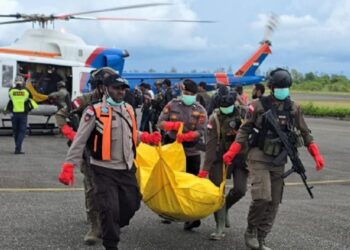 Jenazah Pendulang Emas Korban KKB Dievakuasi ke Dekai Papua Pegunungan