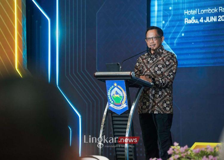 Menteri Dalam Negeri RI (Mendagri) Tito Karnavian menghadiri Musyawarah Rencana Pembangunan (Musrendang) Provinsi Nusa Tenggara Barat (NTB) 2025 di Mataram pada Rabu, 4 Juni 2025. (RRI/Lingkar.news)