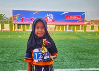 Siswa SD 1 Tumpangkrasak Kudus Juarai Lomba Atletik Lari 60 Meter