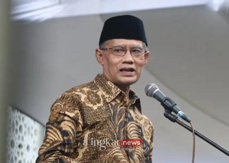 Ketua Umum Pimpinan Pusat Muhammadiyah Haedar Nashir. (Ceppy/Lingkar.news)