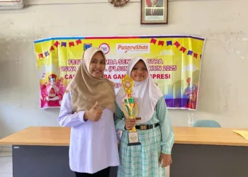 Dari Hobi Menggambar, Siswa SD 1 Jekulo Juarai FLS3N Kabupaten Kudus