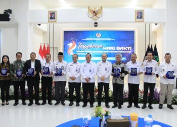 Hari Bakti ke-1, Kanwil Ditjen Imipas Jateng Beri Penghargaan 12 Mitra Strategis