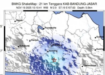 Kabupaten Bandung Diguncang Gempa Dangkal, BMKG: Akibat Sesar Aktif