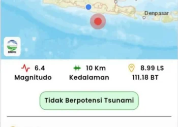 Gempa bumi M6,4 mengguncang Pacitan dan pesisir selatan Jawa, BMKG menyebut gempa berjenis megathrust dangkal.
