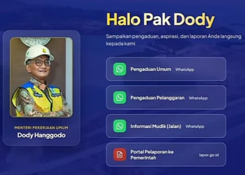 Menteri PU Dody Hanggodo membuka kanal pengaduan “Halo Pak Dody” untuk menampung laporan masyarakat terkait pelayanan Kementerian PU, pelanggaran, hingga informasi mudik.