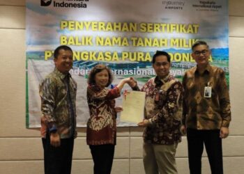 Pertama di Indonesia, Bandara YIA Selesaikan Sertifikat Lahan dengan BPHTB Nol Rupiah 1 Pertama di Indonesia, Bandara YIA Selesaikan Sertifikat Lahan dengan BPHTB Nol Rupiah