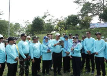 Peringati HUT ke-500, Pemkab Serang Tanam Pohon di Bendungan Sindangheula