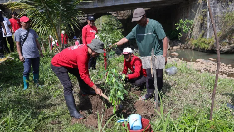 Ketua DPRD Jateng Sumanto Minta Pemerintah Antisipasi Dampak Kemarau Panjang 1 Ketua DPRD Jateng Sumanto menanam pohon dalam agenda penanaman pohon Jogo Kali Merawat Bumi di Desa Jatiyoso, Kecamatan Jatiyoso, Kabupaten Karanganyar, belum lama ini. (Red – Lingkar.news)